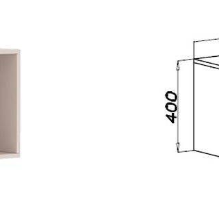 regał 50 wysoki otwarty Tres 05/5N słupek z nadstawką półkami szafa