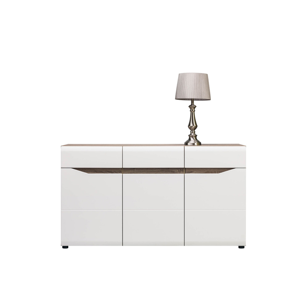 komoda 150 z szufladami trzydrzwiowa Lionel 03 duża szeroka szafka