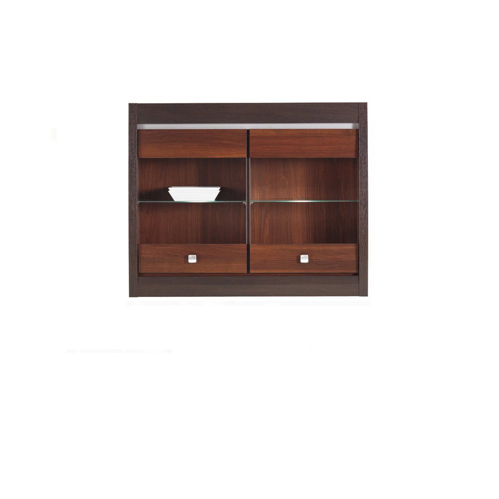 witryna 98 ,4 wisząca szafka Forrest 17 przeszklona z szybą półka duża