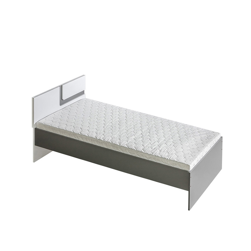 łóżko 90x200 młodzieżowe dzieci Apetito 12 pojedyncze 90 szary