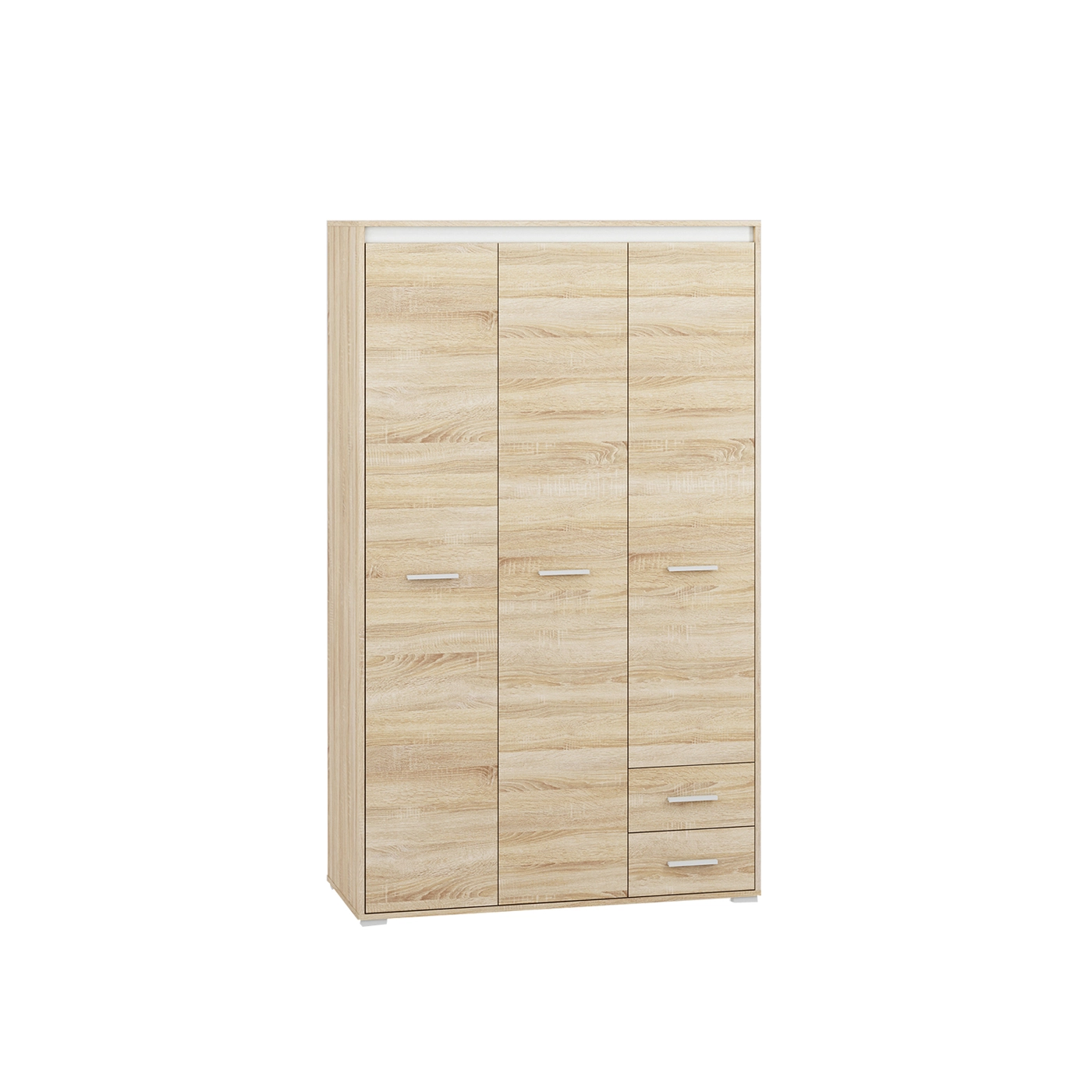 szafa 120 z półkami szufladami drążkiem Avo 01 garderoba trzydrzwiowa