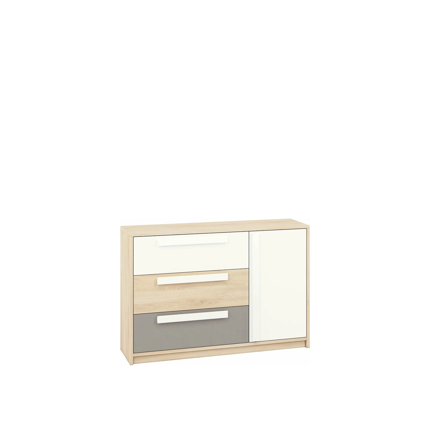 komoda 138 z szufladami półką Drop 08 duża szafka do pokoju sypialni