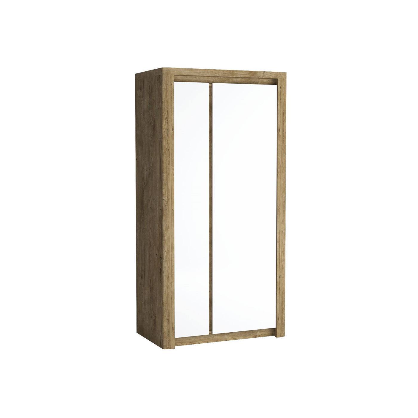 szafa 98 dwudrzwiowa Livinio 01 ubraniowa w połysku do pokoju sypialni