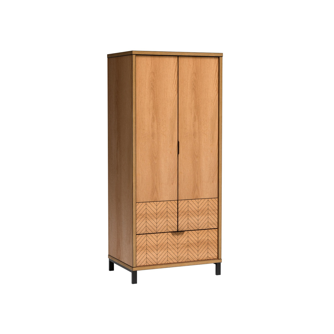 szafa 86 ,6 na nóżkach Fonti 01N z szufladą półkami ubraniowa loft