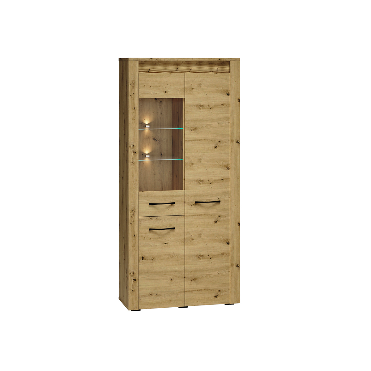 witryna 92 wysoka duża ARTIS 04 gablota regał zamykany z szybą duży