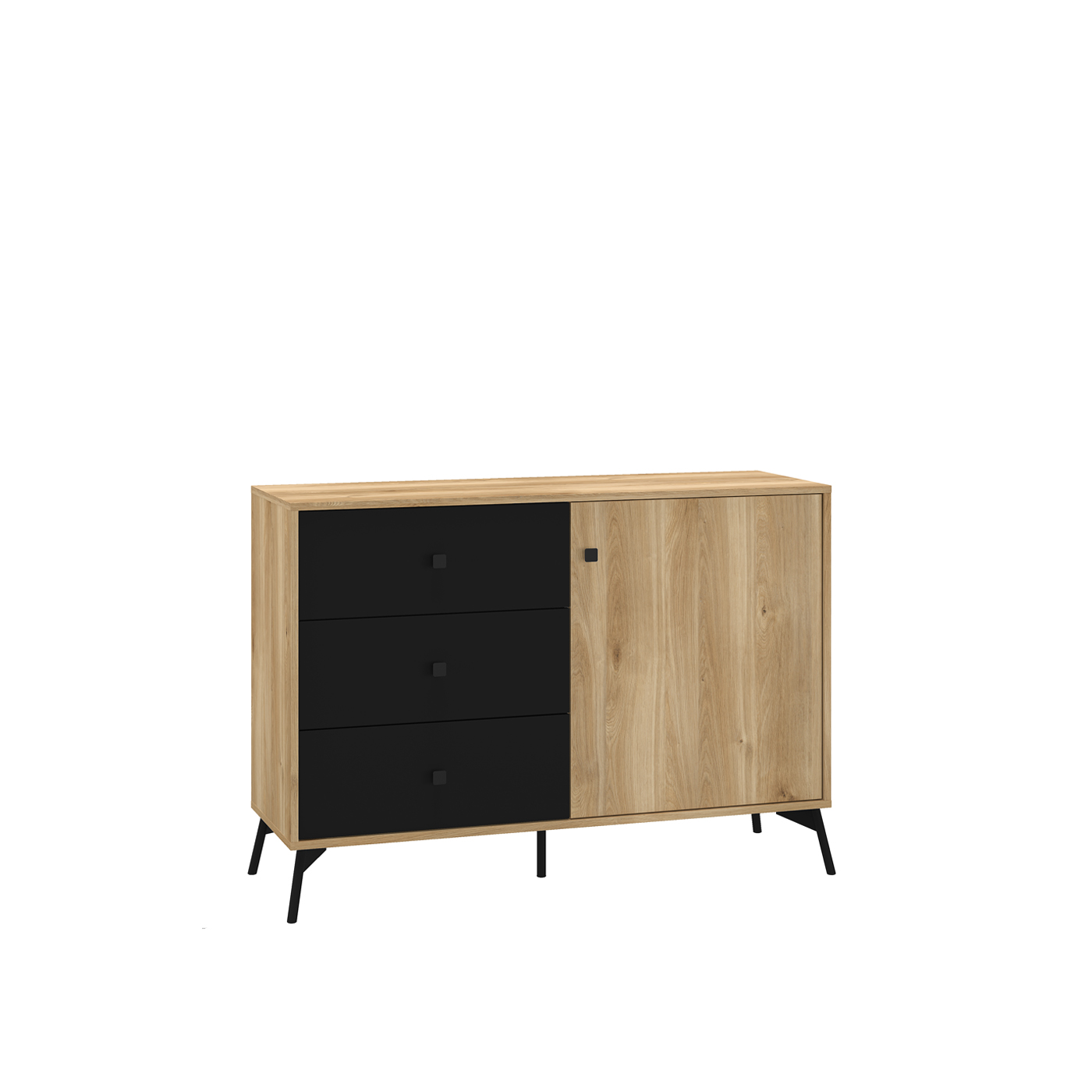 Komoda 120 z szufladami nogami Agis 05 szafka loft do sypialni pokoju