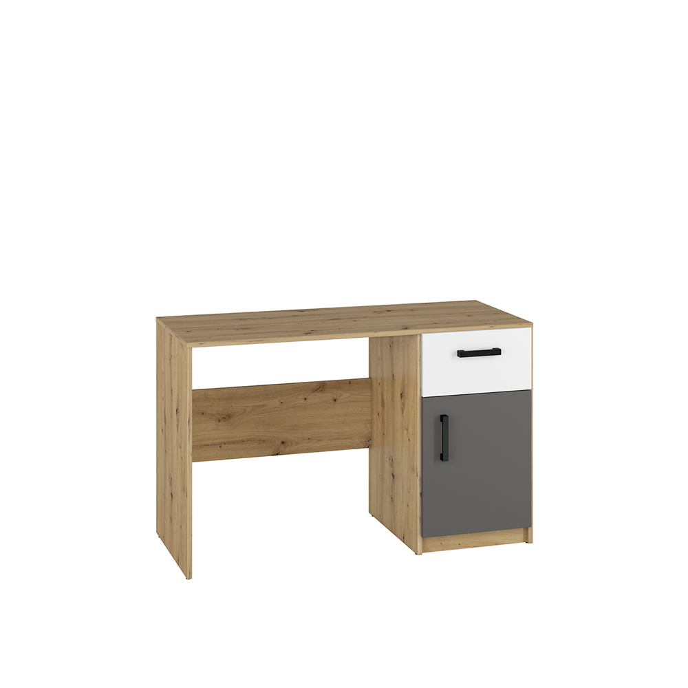 biurko 120 z szufladą szafką Fini 08 młodzieżowe do nauki ucznia dzieci