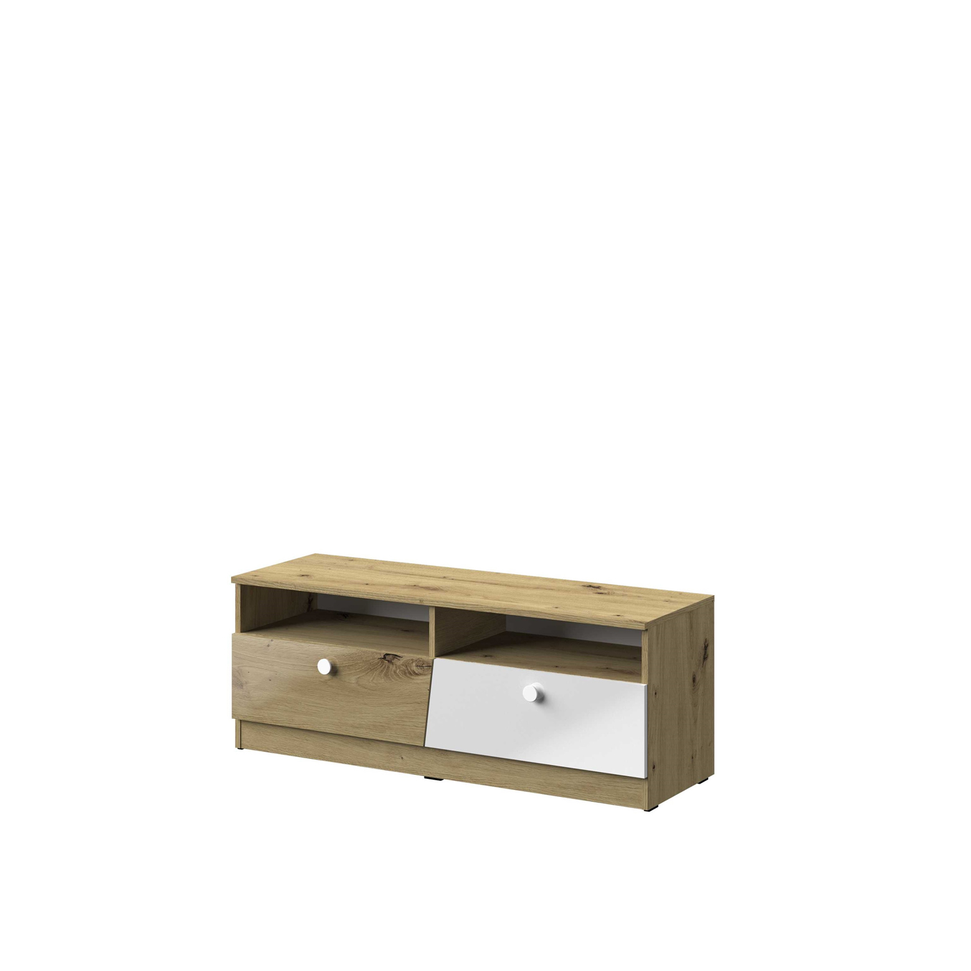 szafka 120 rtv mała Nero 08 pod telewizor stolik połysk do pokoju