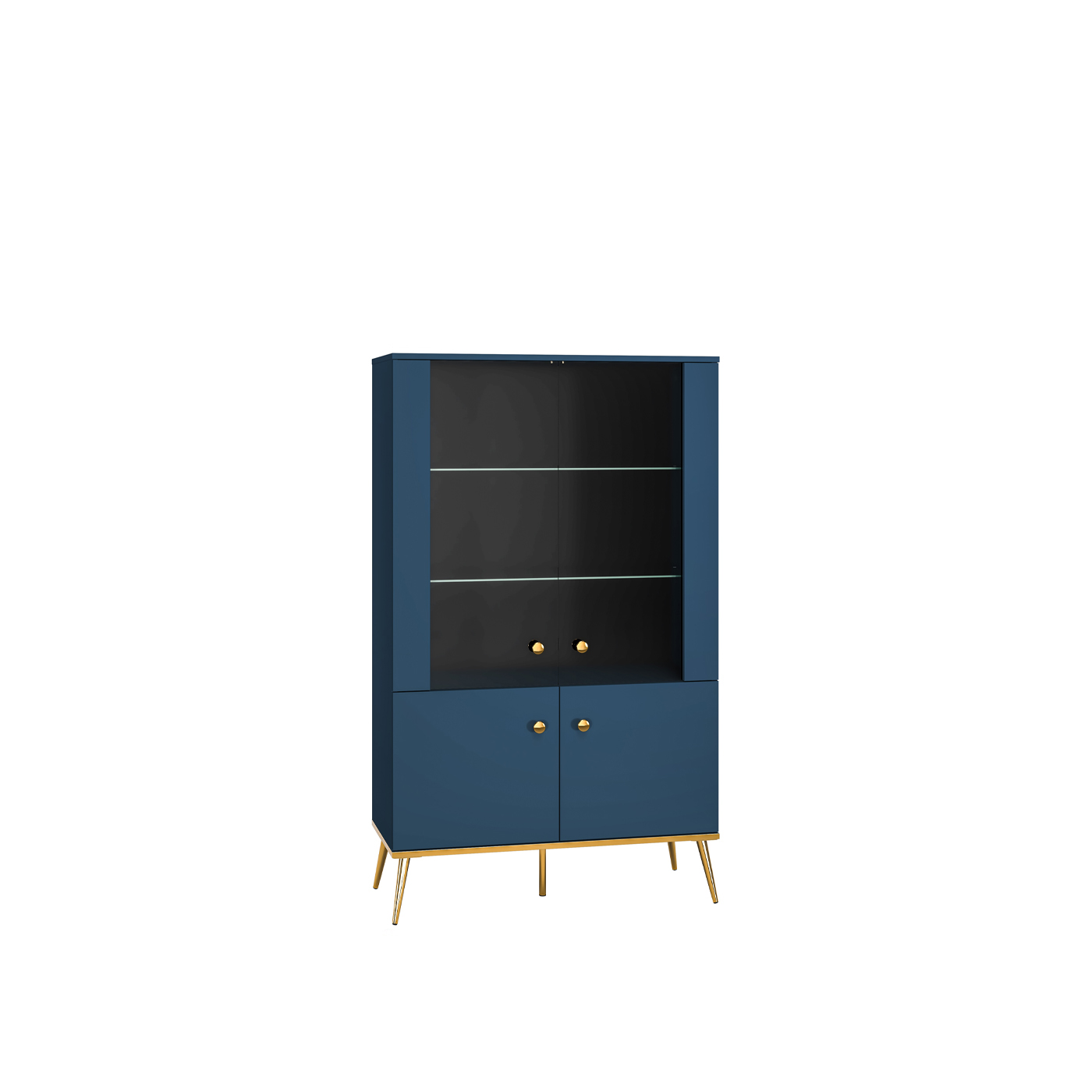 witryna 92 niska Marine 02 przeszklona wysoka szafka komoda z szabą