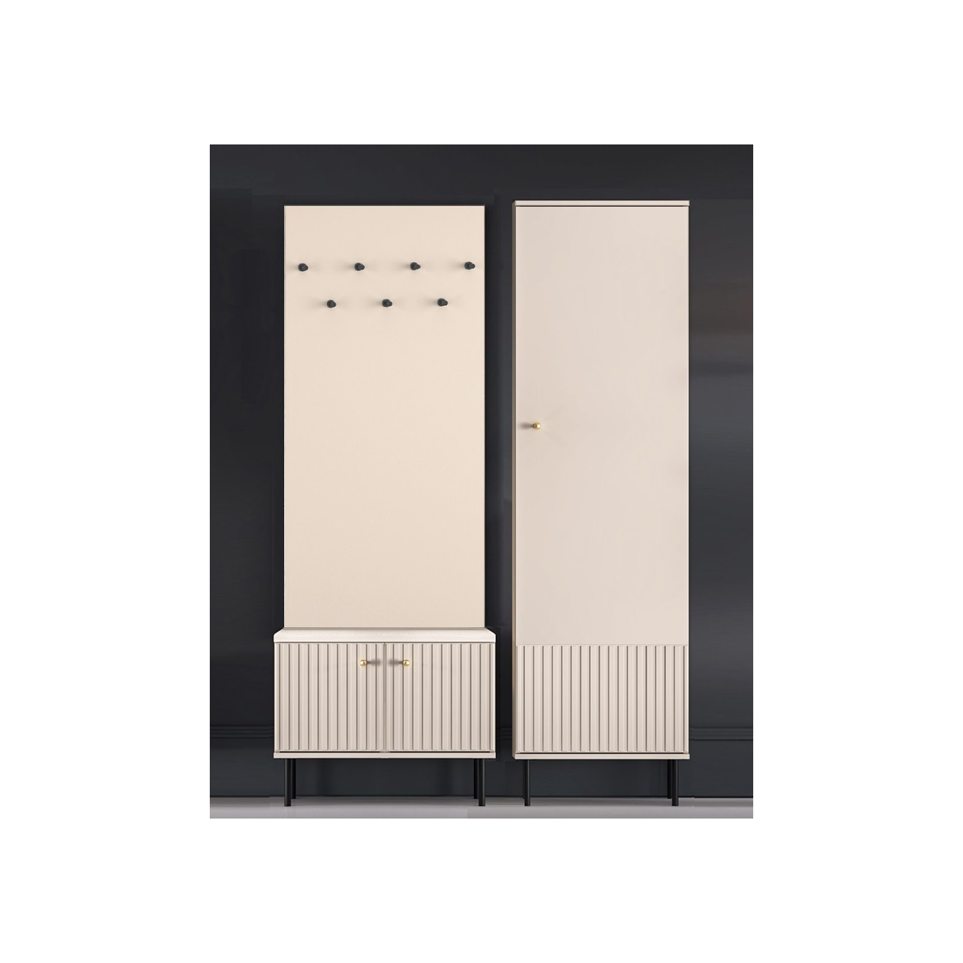 zestaw garderoba mała Sophie M nowoczesna szafka wieszak szafa