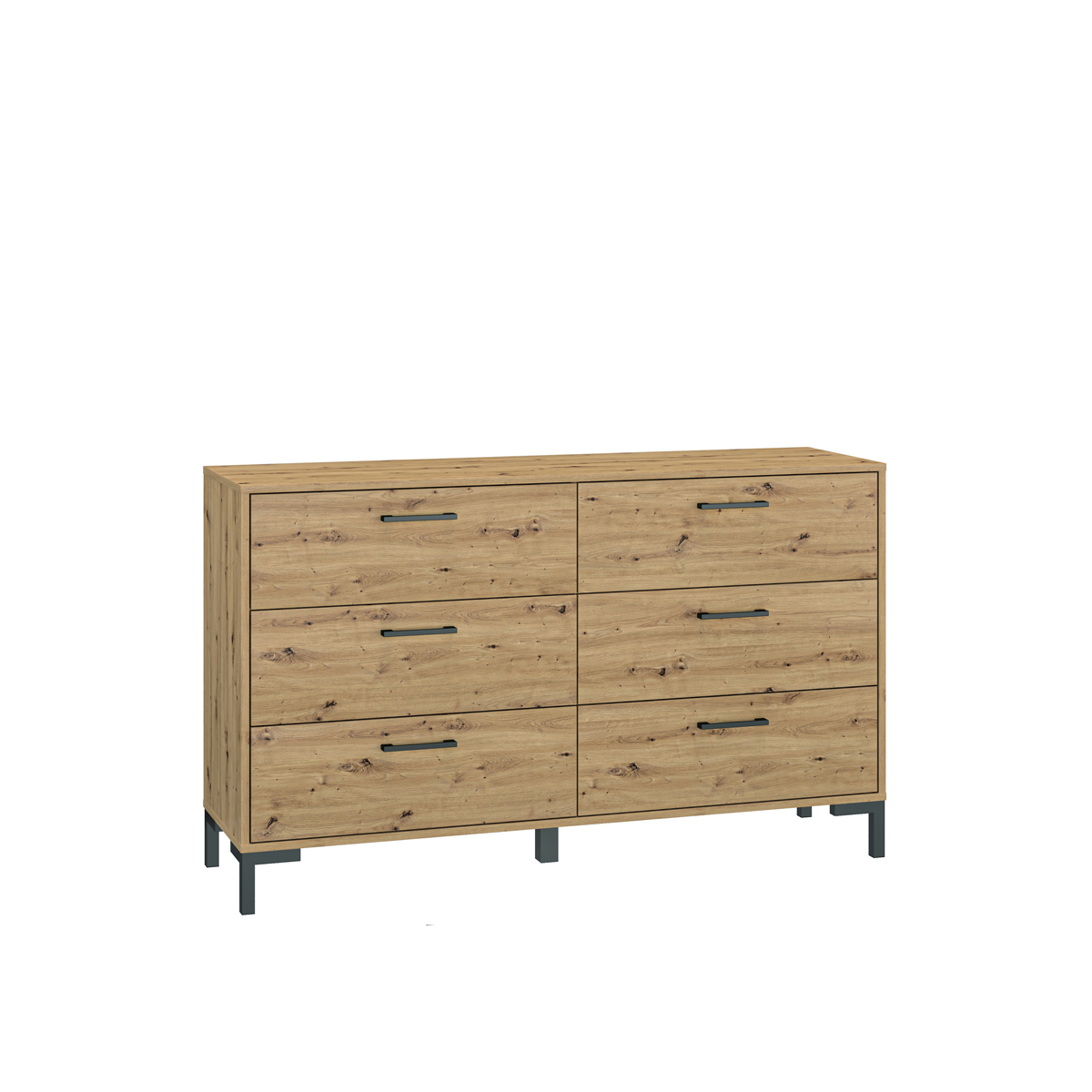 komoda 138 z szufladami nogami Nevio 11 loft nowoczesna duża szafka