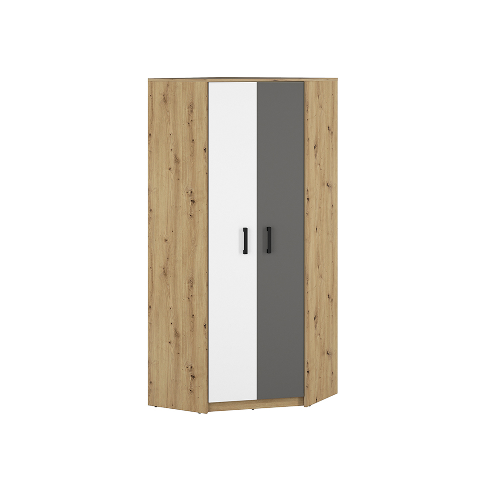 szafa 82 narożna rogowa z półkami Fini 13 pojemna młodzieżowa dzieci