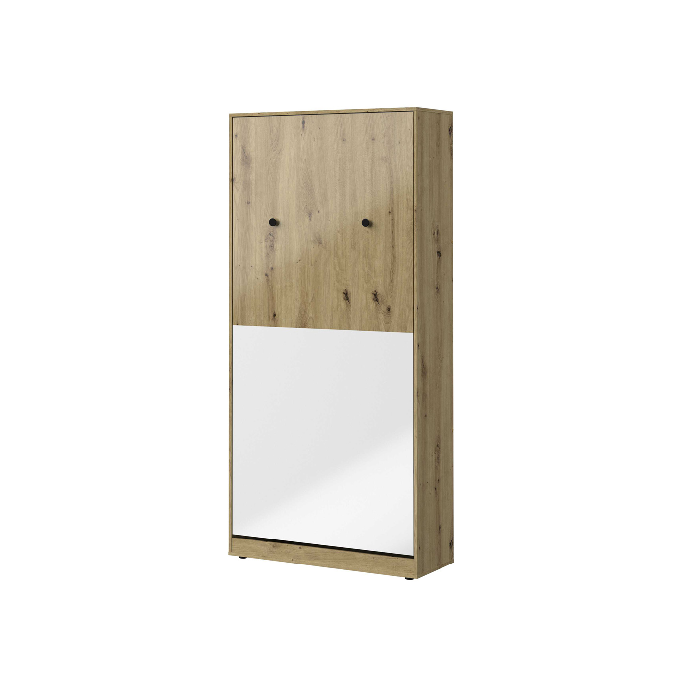 łóżko 90x200 rozkładane w szafie Nero 15 półkotapczan 90 w połysku