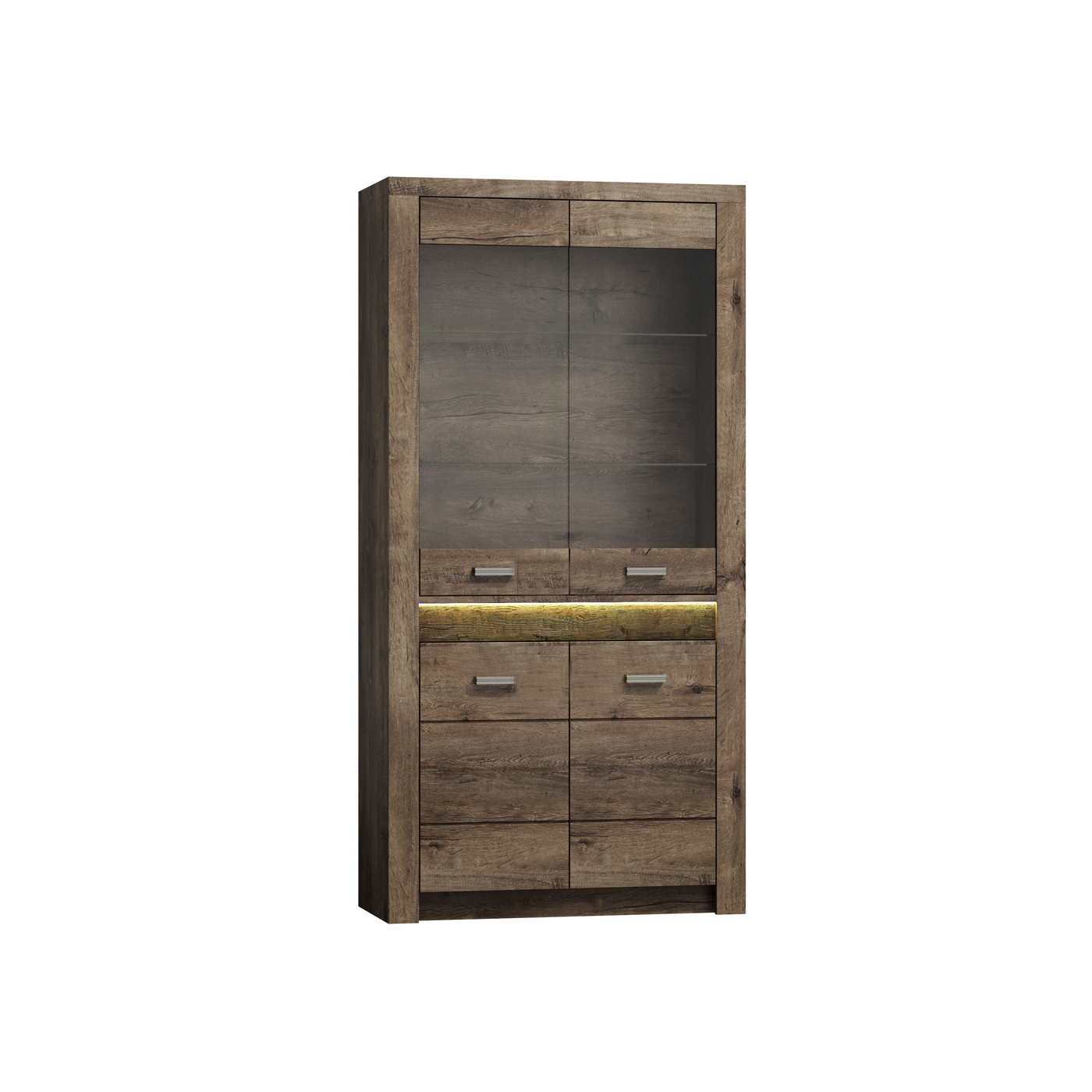 witryna 96 dwudrzwiowa duża Indiana 03 szeroka gablota do pokoju