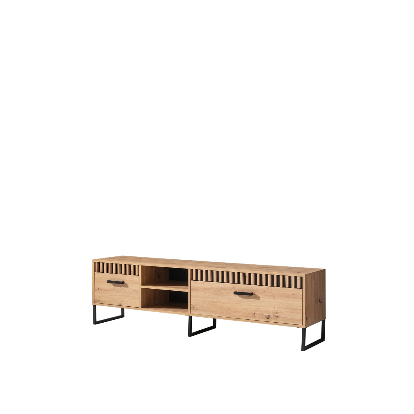 szafka 180 rtv z lamelami na nóżkach Lamelix 07 pod telewizor stolik loft