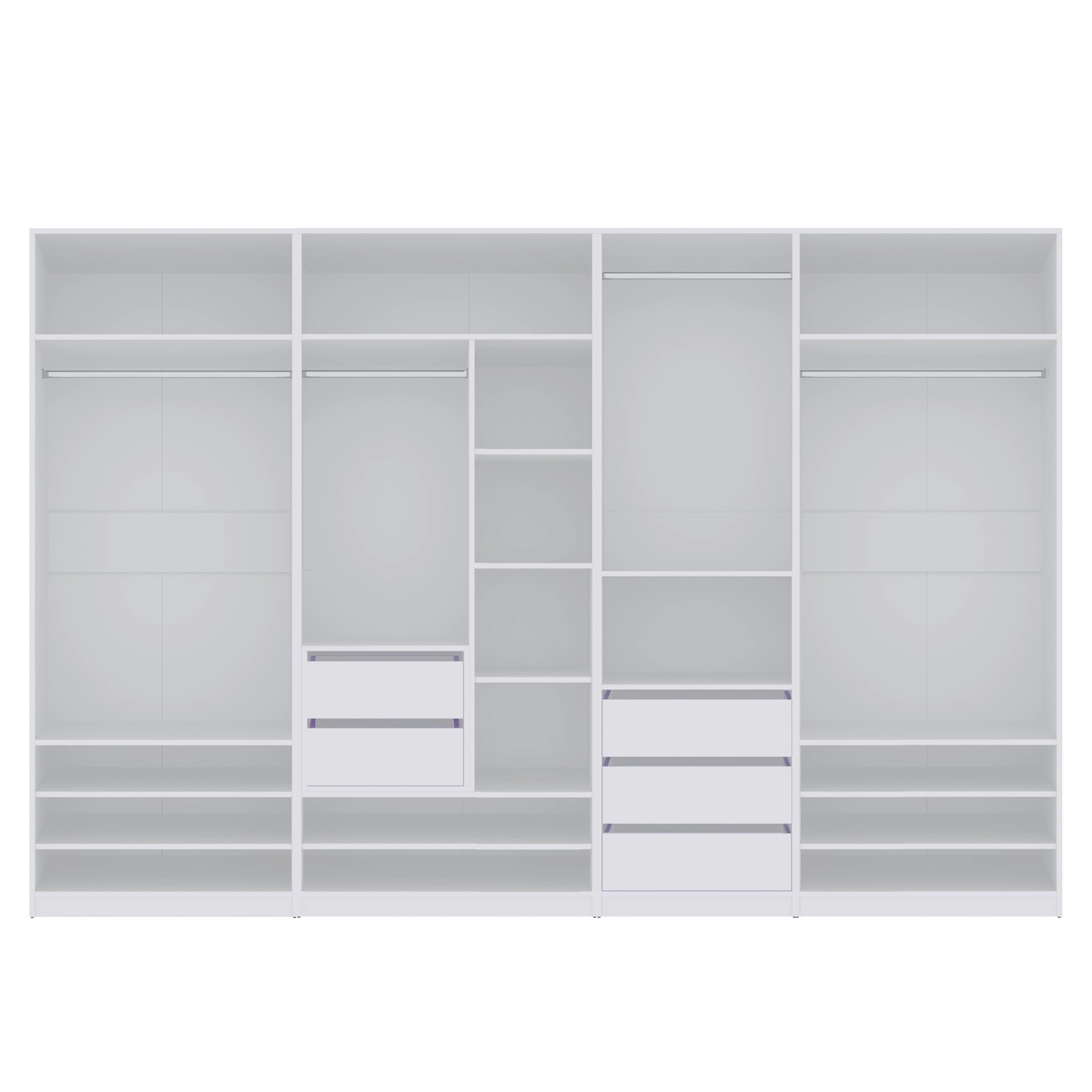 szafa 310 zestaw garderoba Tres Z wnękowa bez drzwi zestaw