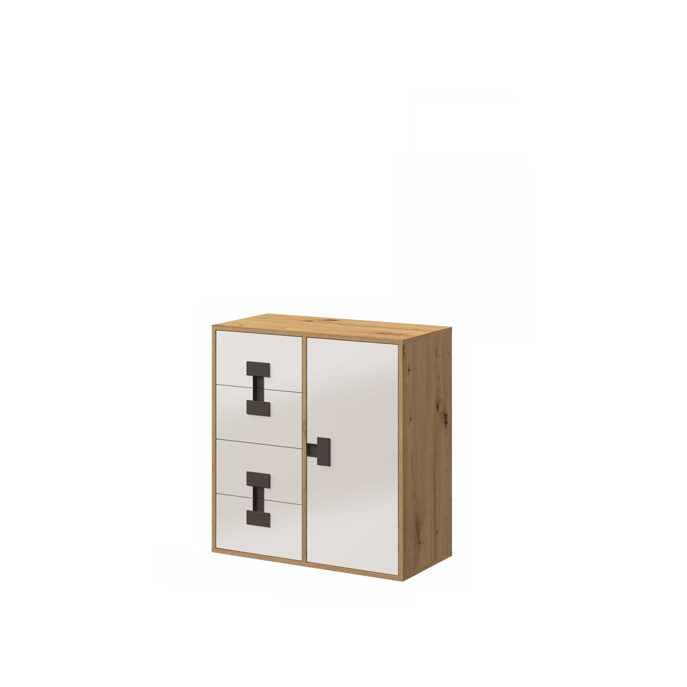 komoda 80 mała z szufladami Index 07 szafka połysk do pokoju sypialni