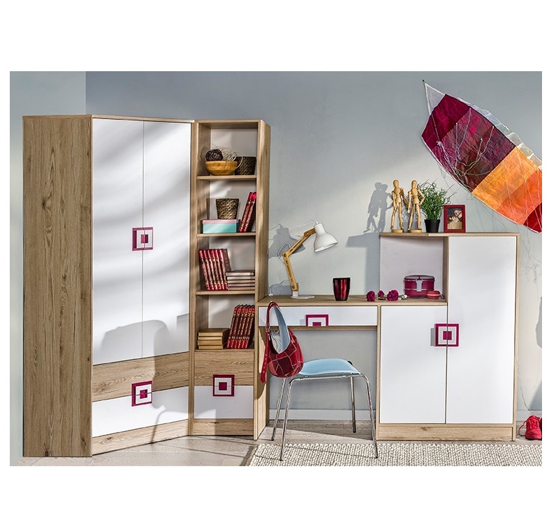 zestaw meblościanka narożna Nico 9 z biurkiem młodzieżowa dzieci